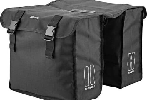 Basil Mara XL Dubbele fietstas – Zwart | Ruime en stijlvolle opbergruimte voor uw fietsritten!