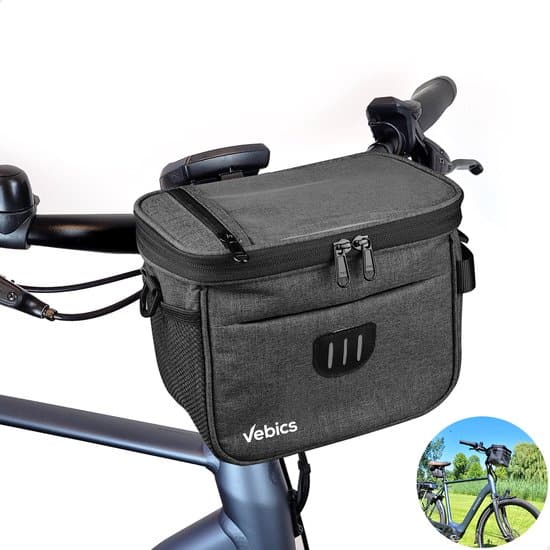 Vebics® Stuurtas Fiets Waterbestendig – Afneembaar – Racefiets – E-bike – Elektrische fiets