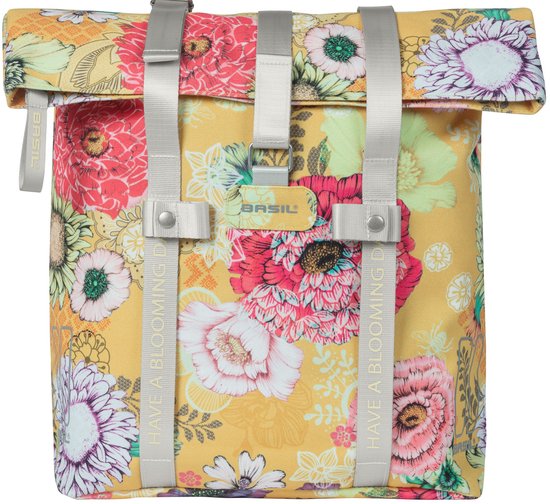 Basil Bloom Field Waterdichte Fietsshopper – Geel
