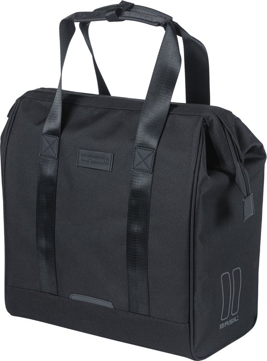 Basil Grand Fietsshopper 23L Waterafstotend Zwart