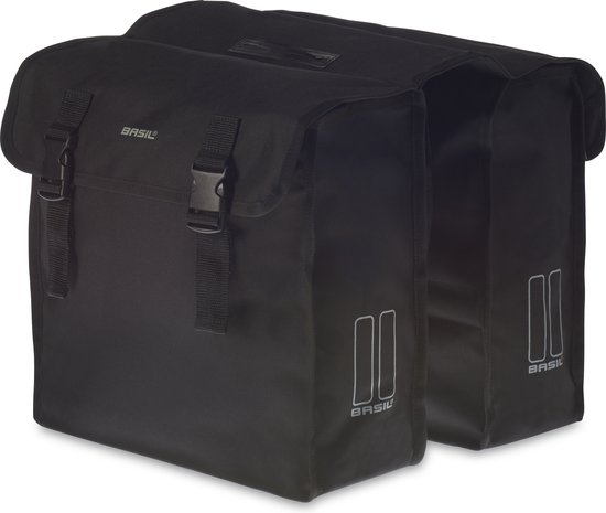 Basil Mara XL Dubbele Fietstas Zwart 35L